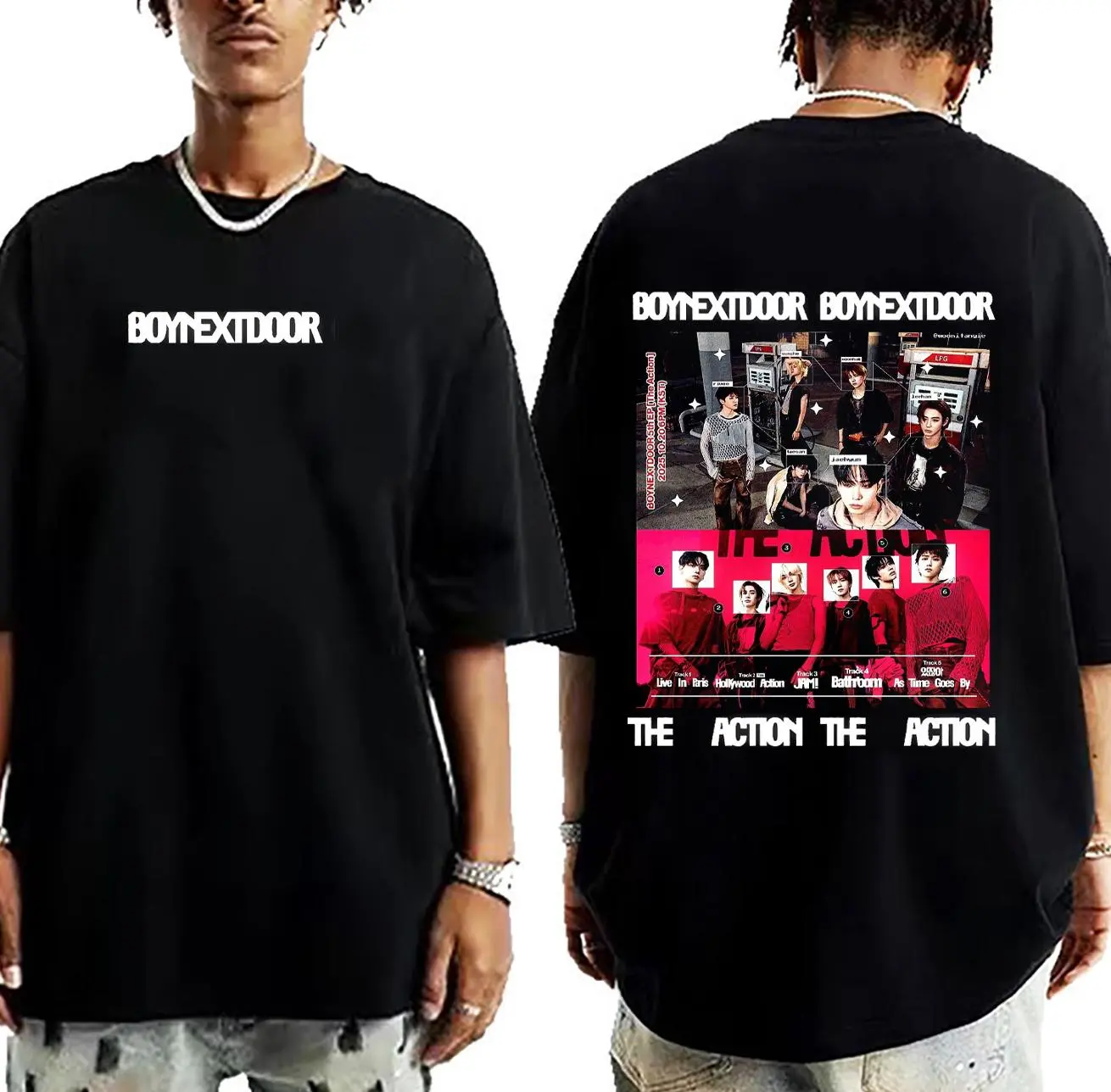 BOYNEXTDOOR Earth Wind & Fire K-pop Boy Group Vintage Tee HY6844