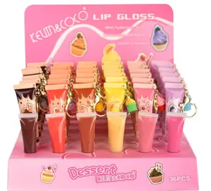 Kevin & Coco Lip Gloss Keychain – Cute Dessert Collection