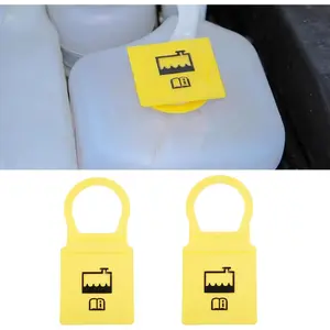 2PCS Engine Coolant Reservoir Cap, Reservoir Cap Replacement, 55111074 AA 52079331   Radiator Overflow Tank Cap, Coolant Recovery Water Tank Cap Car Accessories Compatible with Chrysler Dodge