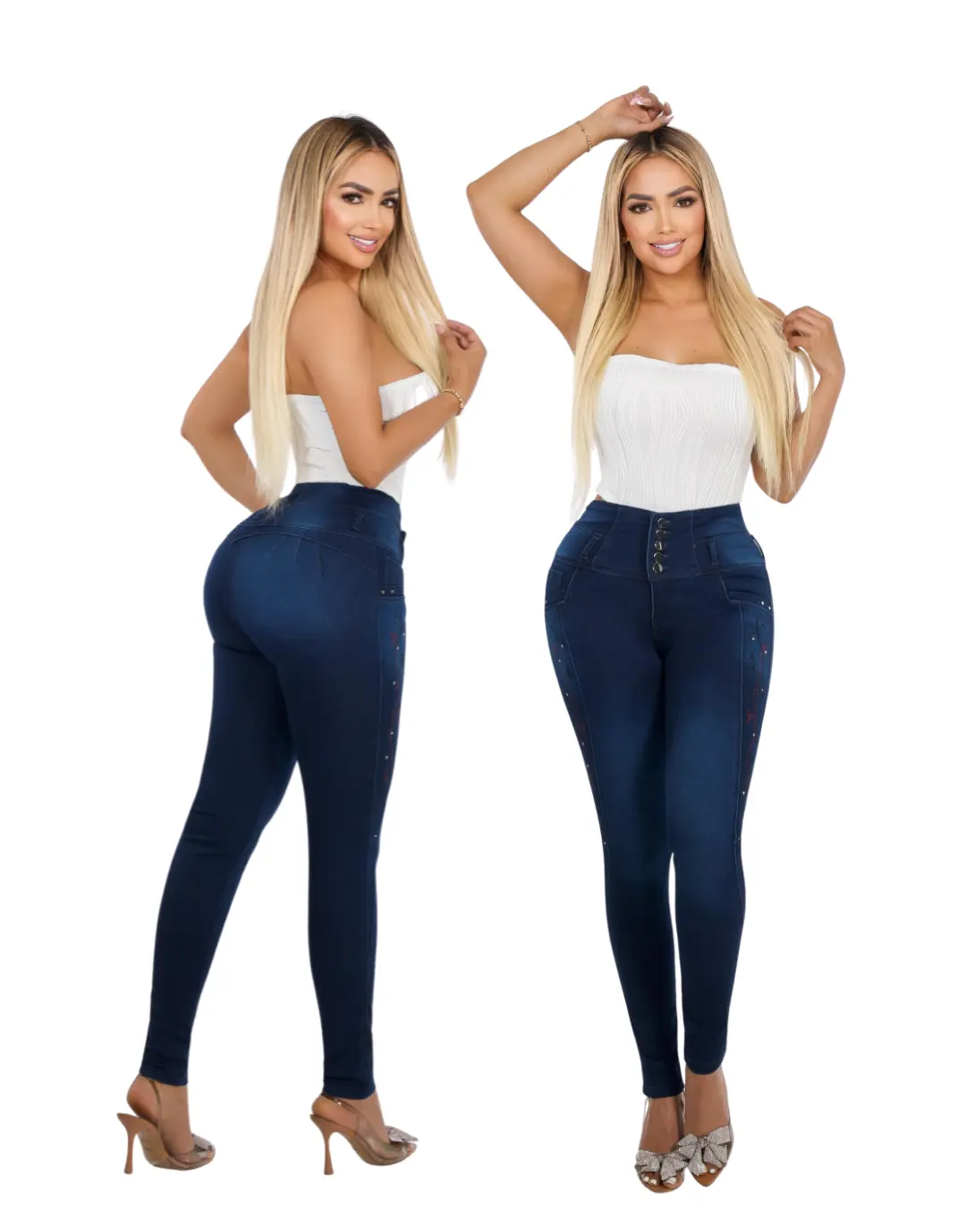Women's Colombian BBL Skinny Jeans - Fashion Apparel for Outfits Pairing with Tops, Crop Tops, Bottoms