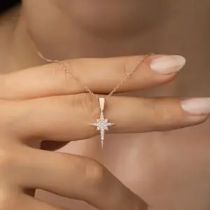 Tiny North Star Necklace ¥ Northern Star Necklace ¥ Tiny Necklace Gold