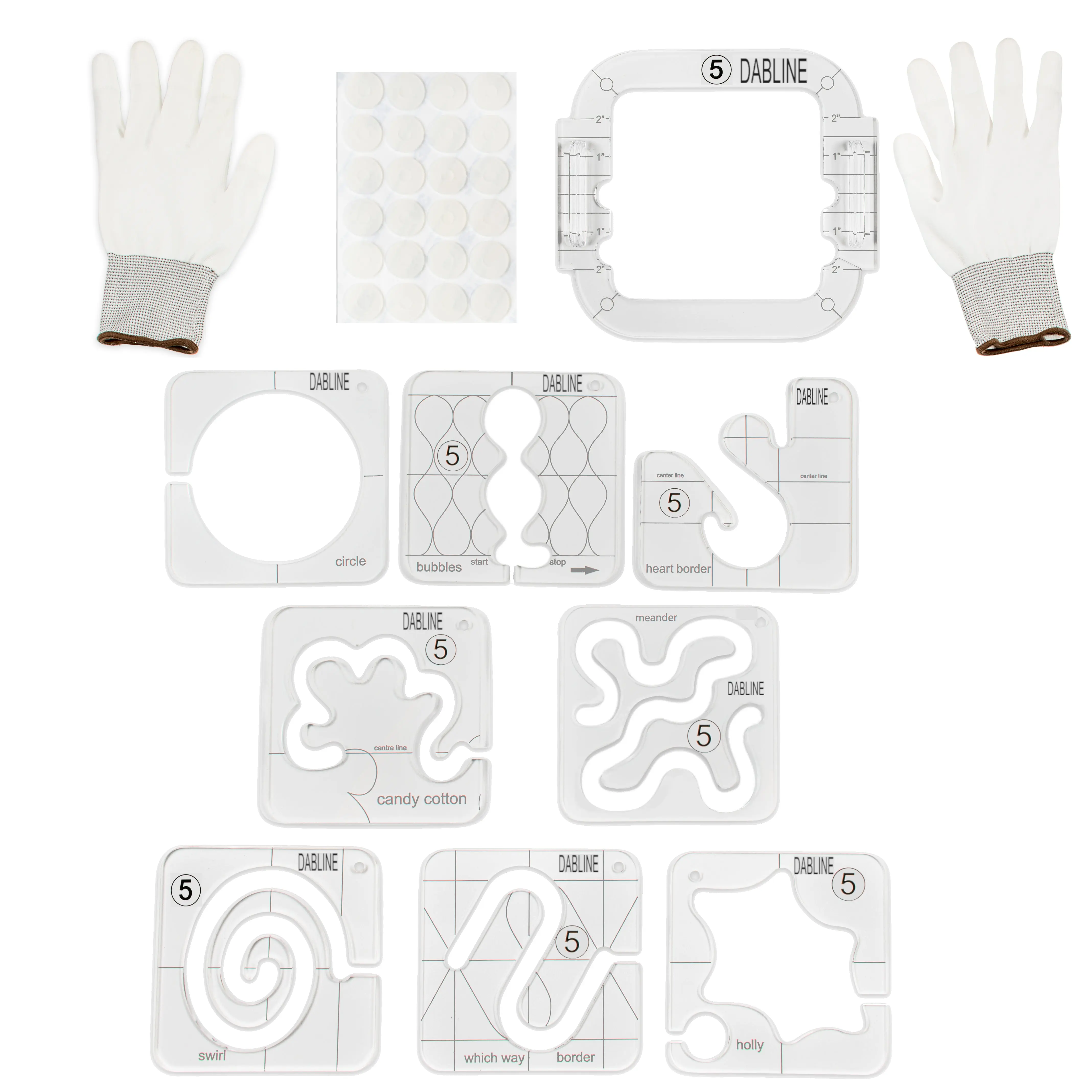 Quilting Templates Set Quilting Templates Set