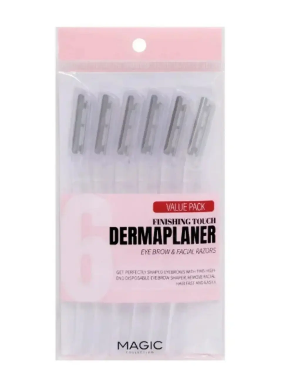 Derma planer 6 pack for Eyebrows & Facial Hair Skincare Smooth