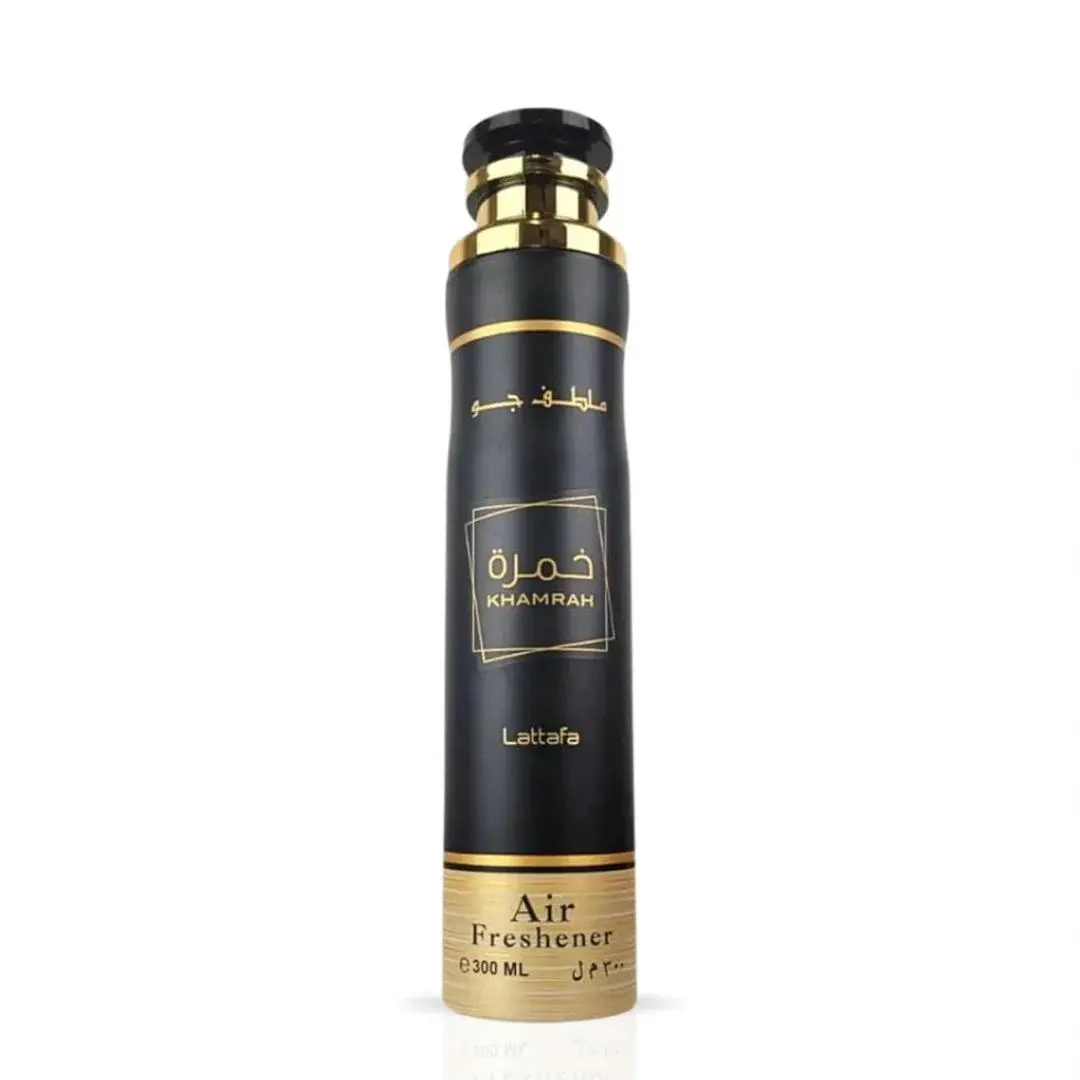 Khamrah Air Freshener 300ML (10.1 OZ) by Lattafa | Rich Notes, Luxe Vibes—Let Every Room Exude Elegance.