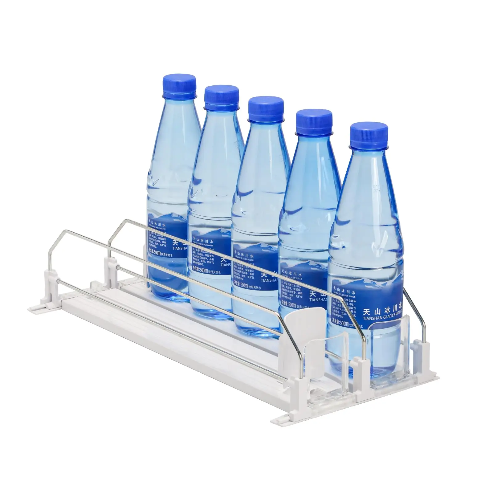 Drink Organizer for Fridge,Soda Can Dispenser for Refrigerator,Automatic Self-Pushing Drink Pusher,Space-Saving Fridge Storage, 2 Row