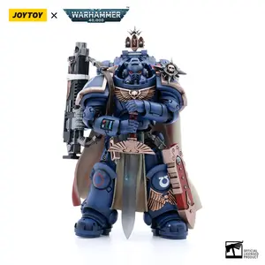 Joytoy 1/18 Realistic Action Figure - Ultramarines Captain Model JT3556, Equipped with Master-Crafted Heavy Bolt Rifle