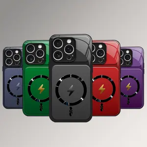 Lightning Bolt Design Gloss MagSafe Compatible Shockproof Protective Cover with Precision Magnet Ring for iPhone 17 16 15 14 13 12 11 model #SummerVibes 985