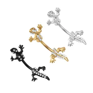 Lizard Navel Piercing Jewelry - Stainless Steel Metal Navel Ring for Daily Wear