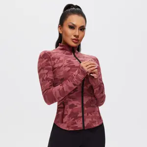 AFZ Women Lined Collar Zipper LongSleeve Shapewear Jackets Workout Yoga Jacket with Pockets Fall/Winter Outfits 2024 Trendy Outfits