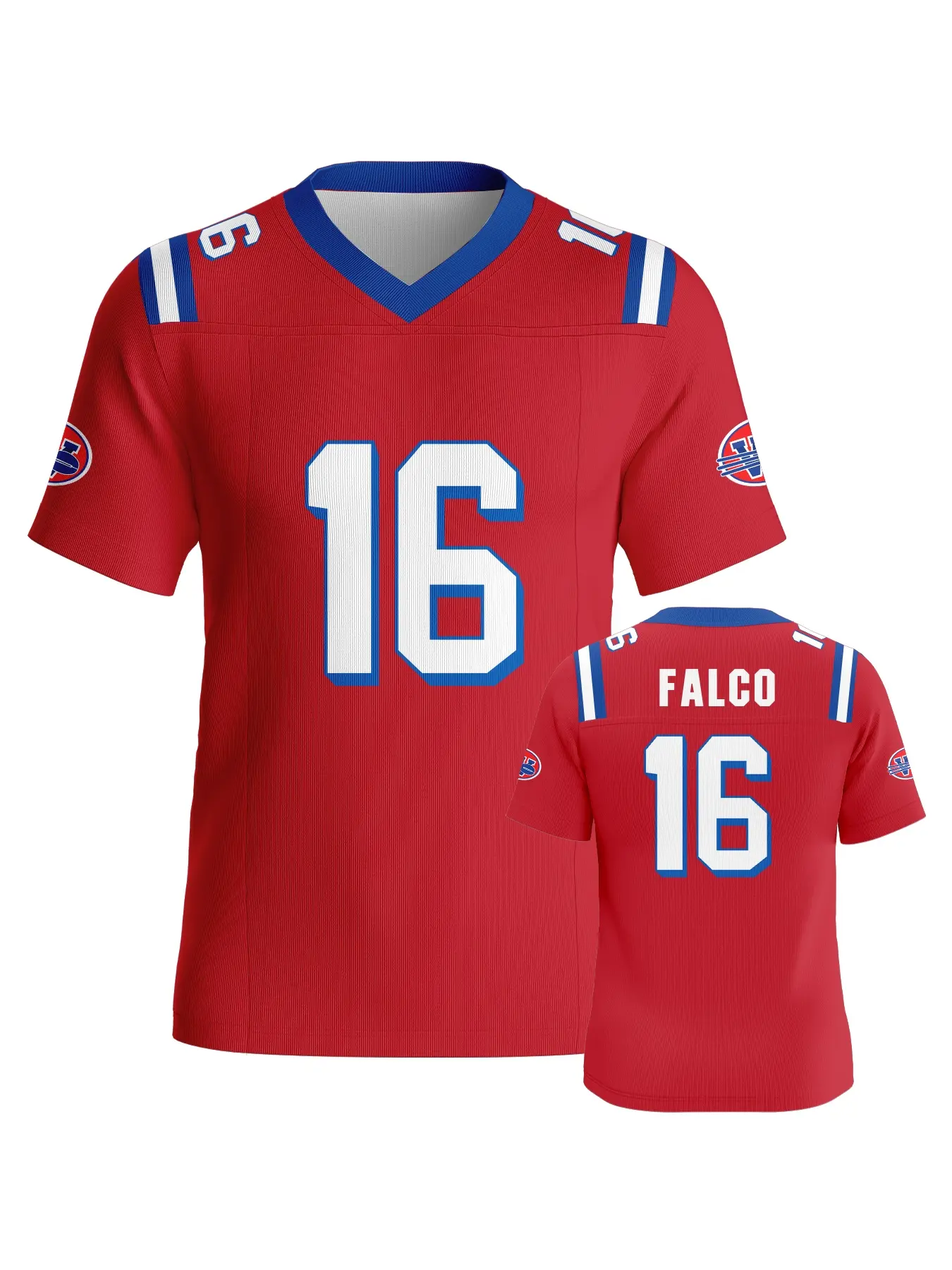 New American Football Falco 16 Jersey, Comfortable Breathable Sportswear, Essential for All Seasons, Loose-Fitting H Style