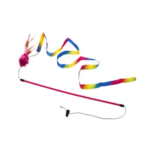 "The Rainbow Dancer" Cat Teaser Toy Wand