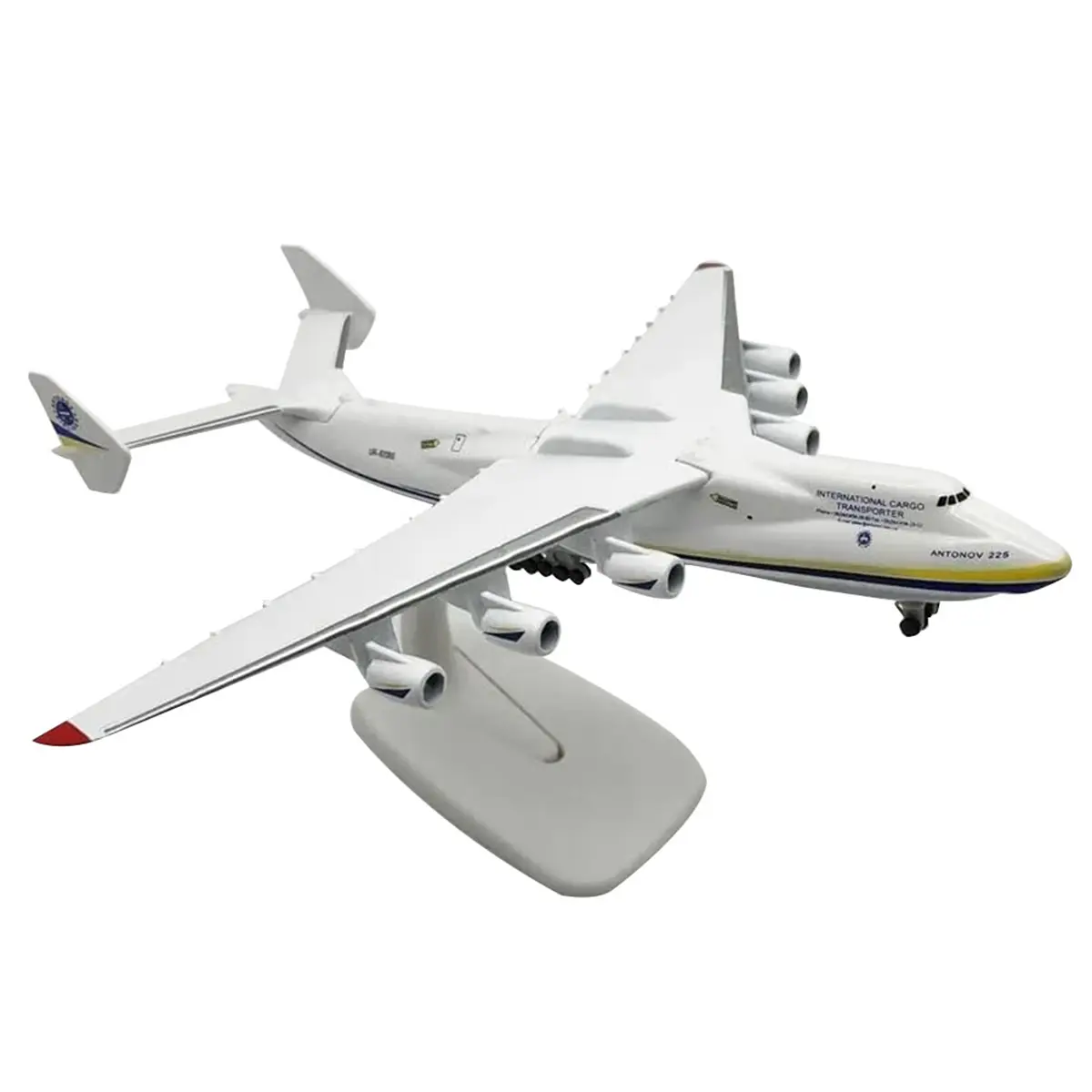 1/400 Scale Alloy Body Antonov An-225 Mriya Metal Airplane Model Kit, Collectible 20x20cm Replica, Exquisite Packaging, Christmas Gift for Home Decor