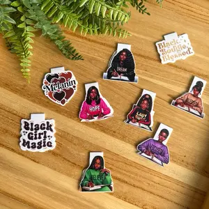 Black Girl Magnetic Bookmark - Book Lover Gifts