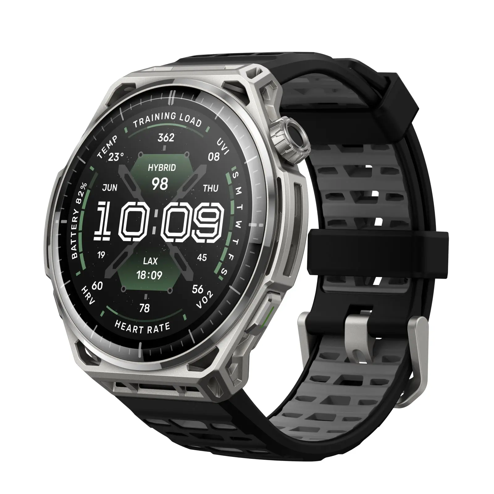 Amazfit Balance 3 GPS Smartwatch, 48mm 1.5"AMOLED Sapphire Glass, Stainless Steel Case, 21-Day Battery, Flashlight, 64GB, Offline Maps, 10 ATM, 180+ Sports & HYROX Fitness Tracker for Android & iPhone