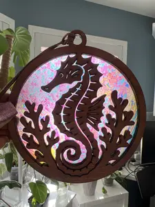 Seahorse Suncatcher for Sunny Window