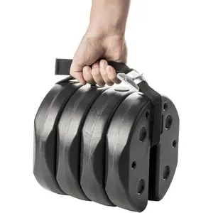 40 Pound Canopy Weight Set of 4 and Carry Strap with No-Pinch Design - Easy Installation and Removal to Secure Tents, Canopies, and Umbrellas at Outdoor Events