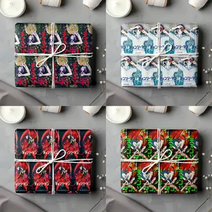"Chainsaw Man Wrapping Paper, Japanese Anime Gift Wrap, Dark Manga Aesthetic Christmas Birthday Wrapping , Otaku Gift for Fans of Chainsaw Man Anime & Manga "