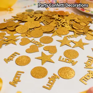 99 Pieces Lucky Letter Confetti Set, Glitter, Party Gift Card Decoration, Universal Use, Perfect for Birthday Celebrations, Party Supplies