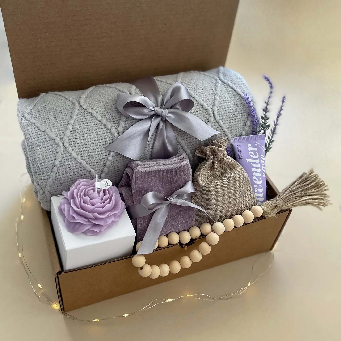 Curated Birthday Gift for Her | Handmade Gift Basket for Women | Thinking of You Care Package