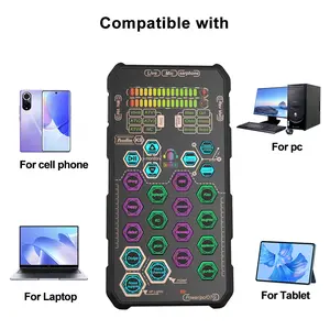 Hosabely SK9 Soundcard Voicechanger Compatible with Cell Phone PC Laptop Tablet Audio Interface for Live Mic & Synth Effects