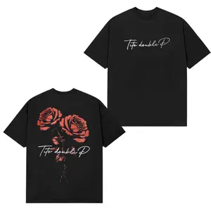 Tito Double P Roses T-Shirt – Double Sided Latin Music Graphic Tee, Soft Cotton Streetwear Shirt, Corridos Fan Gift for Men & Women