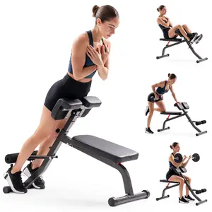 SUNNY Adjustable Roman Chair Hyper Extension Bench Home Gym Machine for Back Extension Core Glute Lower Back Ab Training Foldable Adjustable Strength Exercise Equipment with Heavy Duty Frame for Home Gym Workout Fitness Bodyweight Training Multi-Function SUNNY Adjustable Roman Chair Hyper Extension Bench Home Gym Machine for Back Extension Core Glute Lower Back Ab Training Foldable Adjustable Strength Exercise Equipment with Heavy Duty Frame for Home Gym Workout Fitness Bodyweight Training Multi-Function