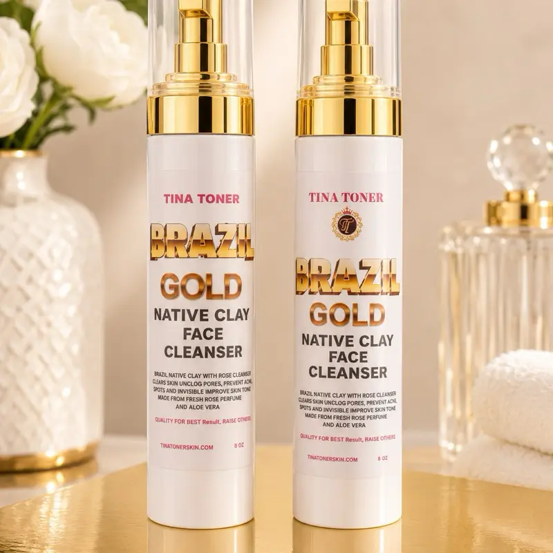 TTONE Brazil Gold Clay Face Cleanser with Rose & Aloe Vera TTONE Brazil Gold Clay Face Cleanser with Rose & Aloe Vera