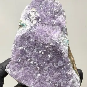 5.25” inch Amethyst Cluster Specimen Cut base freefom sculpted specimen