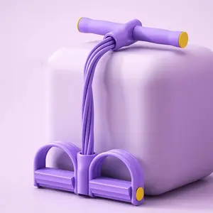 8 Tube Foot Pedal Resistance Exerciser for Home, Compact Fitness Equipment Designed for Indoor Use, Ideal for Strength Training, Home Workout Equipment