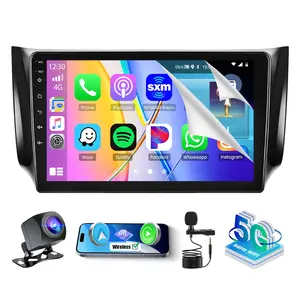 10.1-inch Automotive Radio Upgrade for Nissan Sentra 2013-2017, [2+32G] Touch Screen Stereo with Wireless CarPlay Adapter, Android Auto, GPS, Bluetooth, WiFi, SWC, FM, RDS, DSP, Car Camera