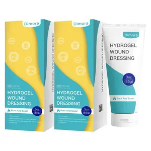 Dimora 2 Packs 6oz Hydrogel First Aid Ointment, Burn Injury Soothing Gel, Skin Repair Cream for Emergency Burn, Postoperative Incisions, Bruises, Debridement Wound Care