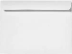 Reskid 10" x 13" Booklet Envelopes, Gummed Seal, for Mailing or Storage, 28 lb White Wove, 500 per Box