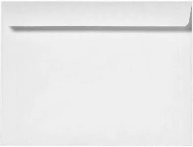 Reskid 10" x 13" Booklet Envelopes, Gummed Seal, for Mailing or Storage, 28 lb White Wove, 500 per Box