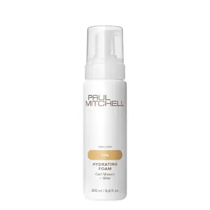 Paul Mitchell Hydrating Foam Mousse Haircare - 6.8 fl. oz (US), Lightweight Moisturizer with Moisture, Nourishing, Curl Memory, Shine, Mineral Oil Free, Unisex for Curly-Coily Hair