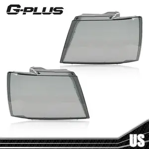 Smoke Headlight Replacement Lens Fit For 2007-14 Chevy Avalanche Tahoe Suburban