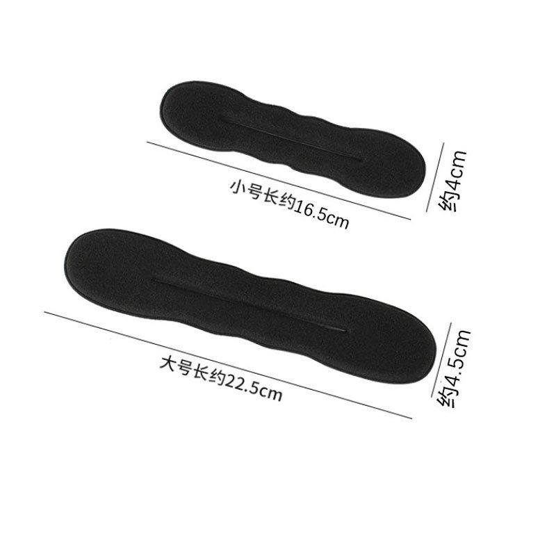 Hair Bun Maker 2 Pack (Small+Large) - Foam Sponge Buns with Hair Ties and Shaper Accessories for Updos, Ballet, French Twist, Waves & More!