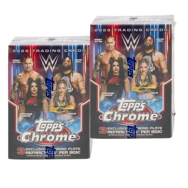 2026 Topps Chrome WWE Wrestling Blaster Boxes (x2)