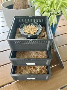 3-Tier Mealworm Squirm Stack System