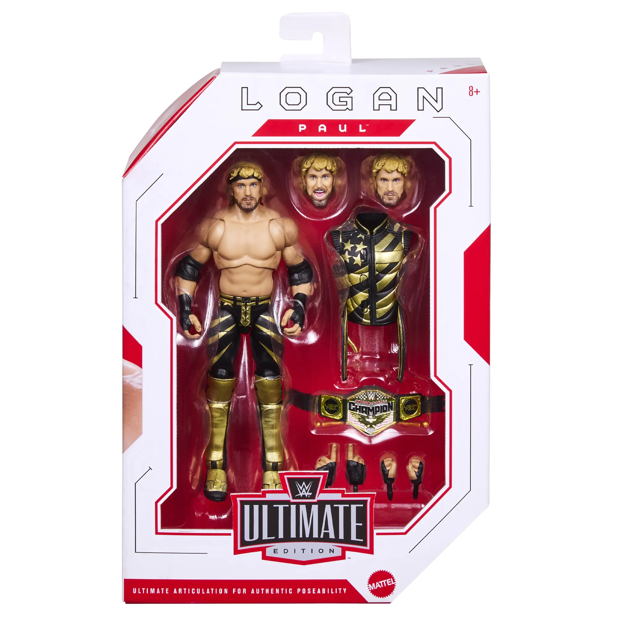 Logan Paul - WWE Best of Ultimate Edition 8 Mattel WWE Toy Wrestling Action Figure
