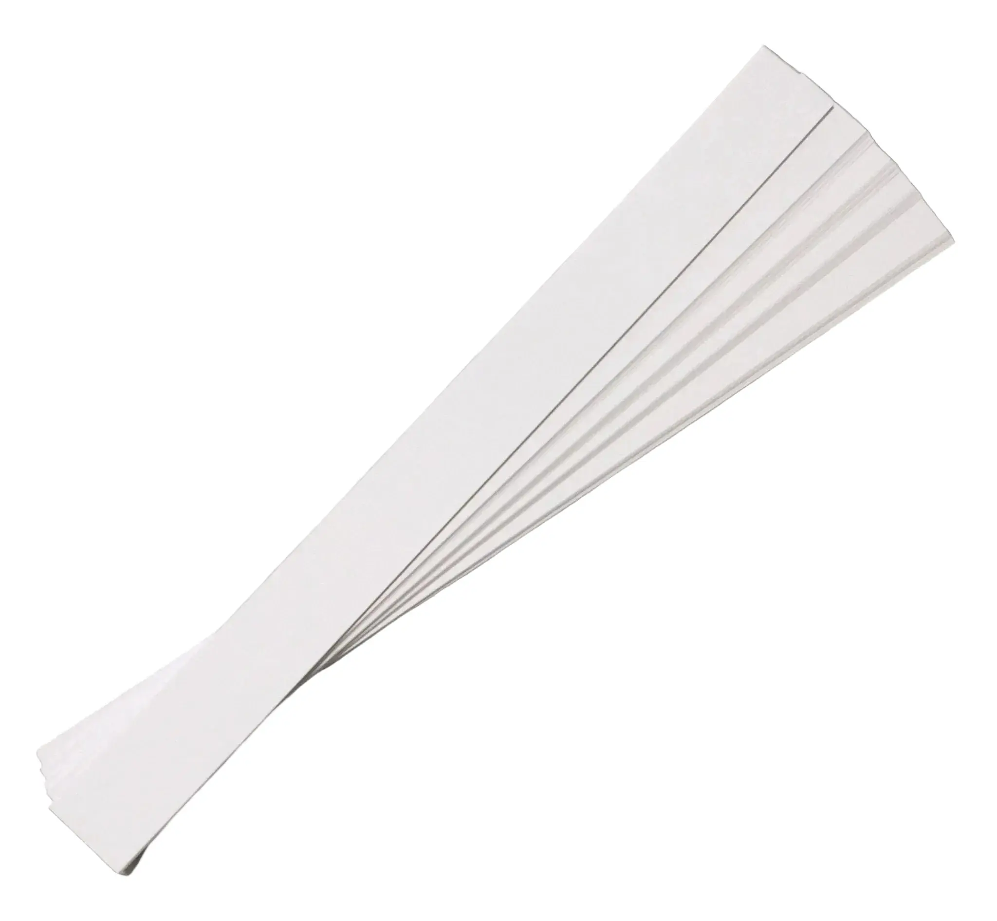 Unlined Paper Strips - Thick Paper - 80lb Cardstock - 2" - 8" x 25" Inches, White, Pack of 100