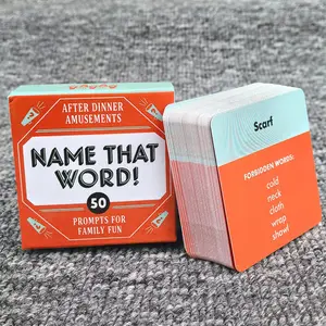 Family Interactive Game Set, Includes 50 Fun Clue Cards, Perfect for Family Gatherings & Leisure Card Games, Party Game Cards, Design