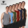 TELALEO 6-Pack Men's Quick Dry Sleeveless Fitted Sweat Absorbing Workout Tank Tops - Breathable, Lightweight Sports Vests for Gym & All-Season Outdoor Activities, Sleeveless Fitted Men's Sports Vest, Six-Pack Men's Sports Vest,outdoorfun