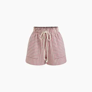 Cider [size 2-26] Mid Rise Stripe Drawstring Shorts