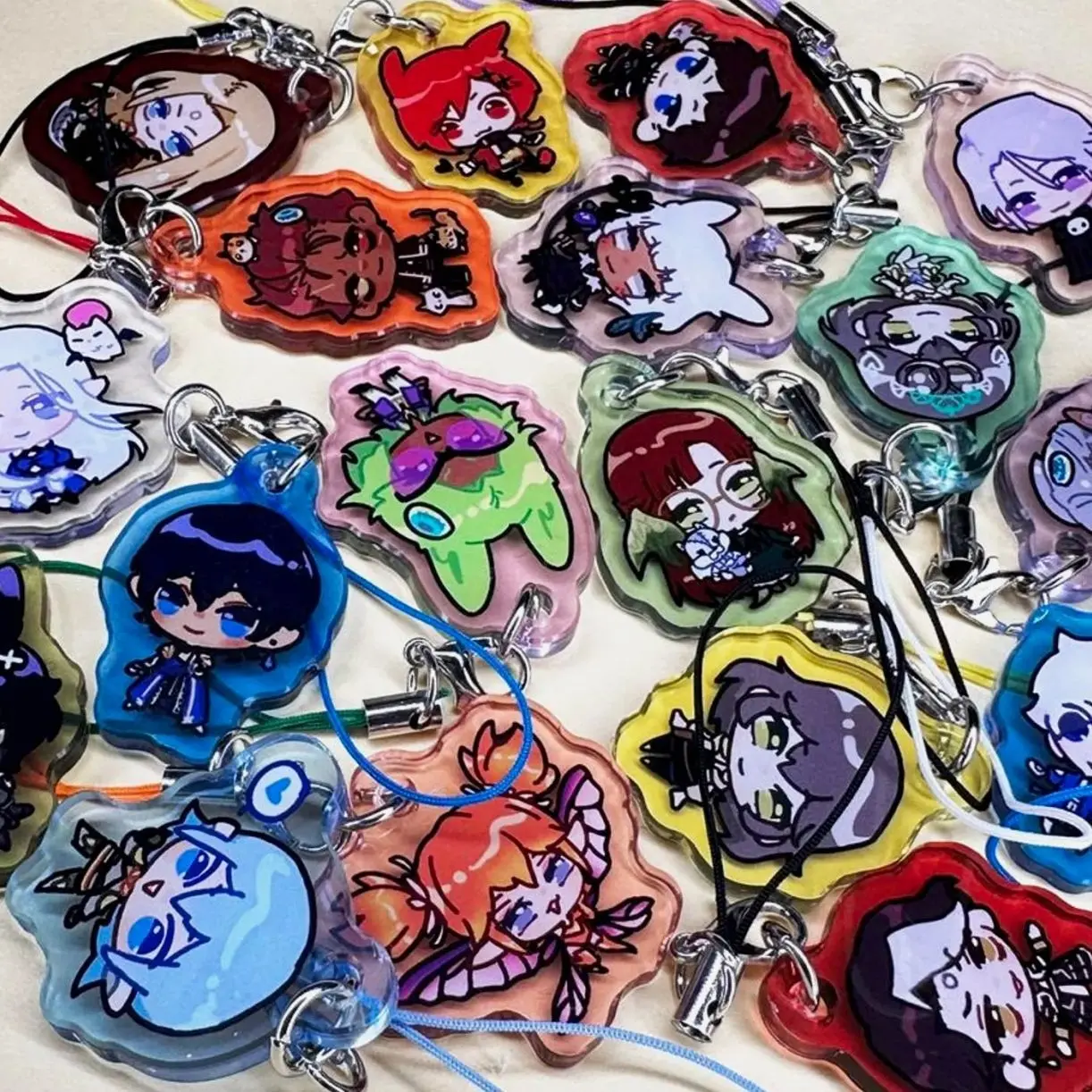 kim's ffxiv mini acrylic keychains