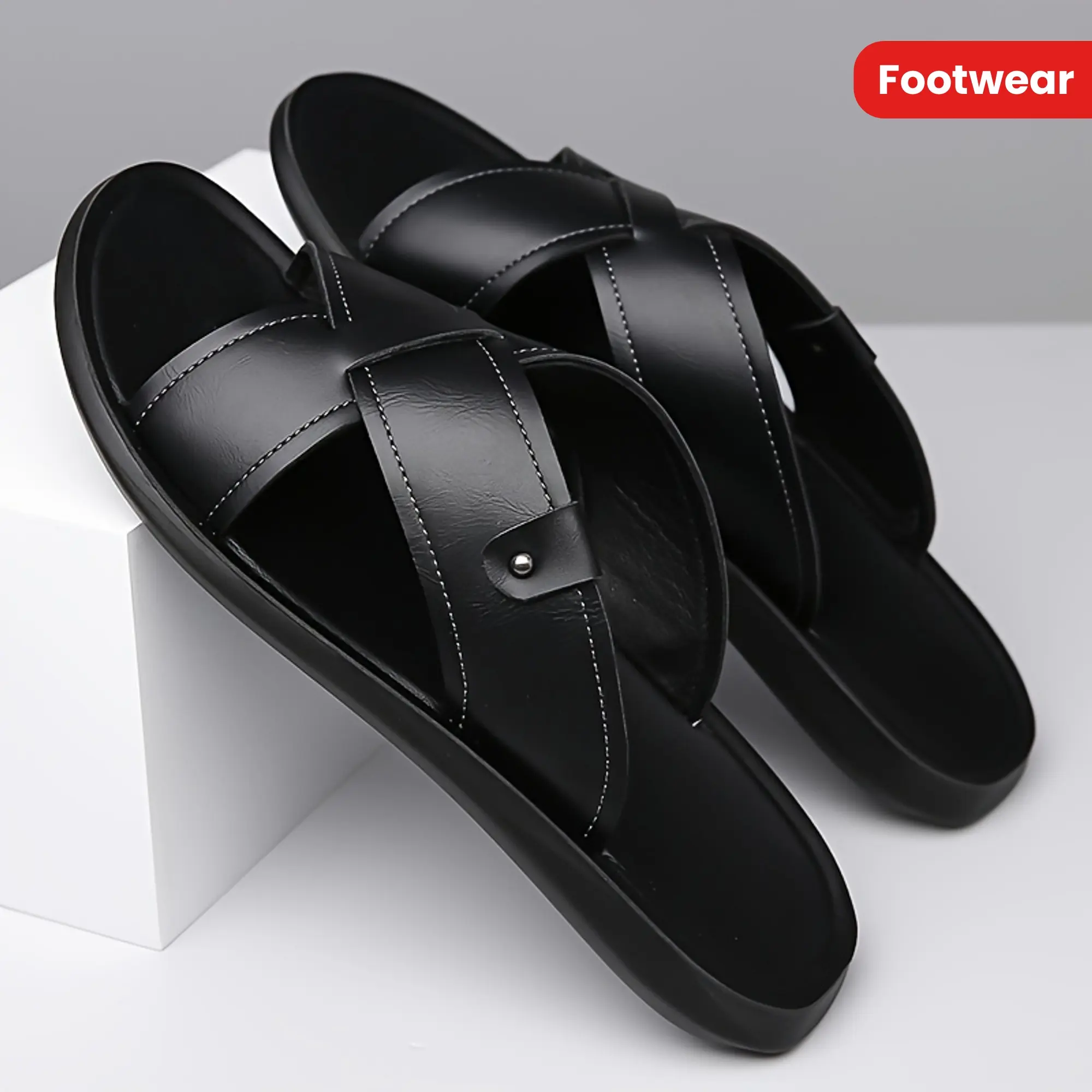 Boys' Slip-On Fashion Slide Sandals - Casual, Trendy Open-Toe Summer Footwear with Durable Design for Outdoor Use, Everyday