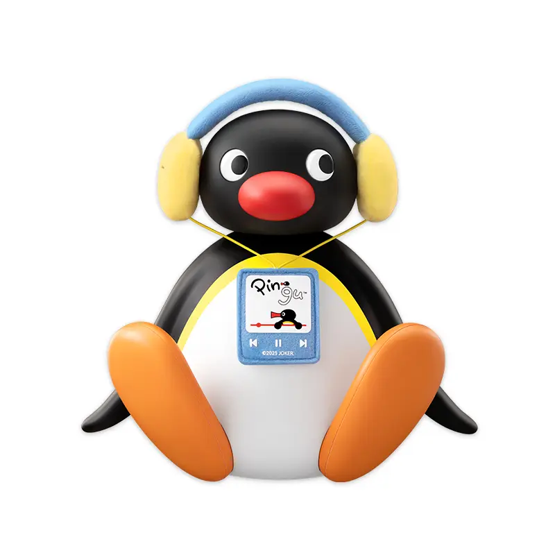MARTUBE Pingu Portable Bluetooth Speaker Cute Penguin Wireless Mini Speaker Bobble Head Pingu Merch Adorable Gift Fun Desk Decor Birthday Gift Retro Small Portable Audio Sound System for Kids Friends Women Men Home Bedroom Office