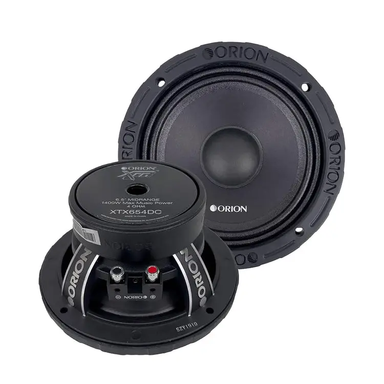 ORION XTX654DC 6.5" Dust Cap Midrange Speakers, Ideal for Car Audio System and Speaker Upgrade, Car Speaker Upgrade