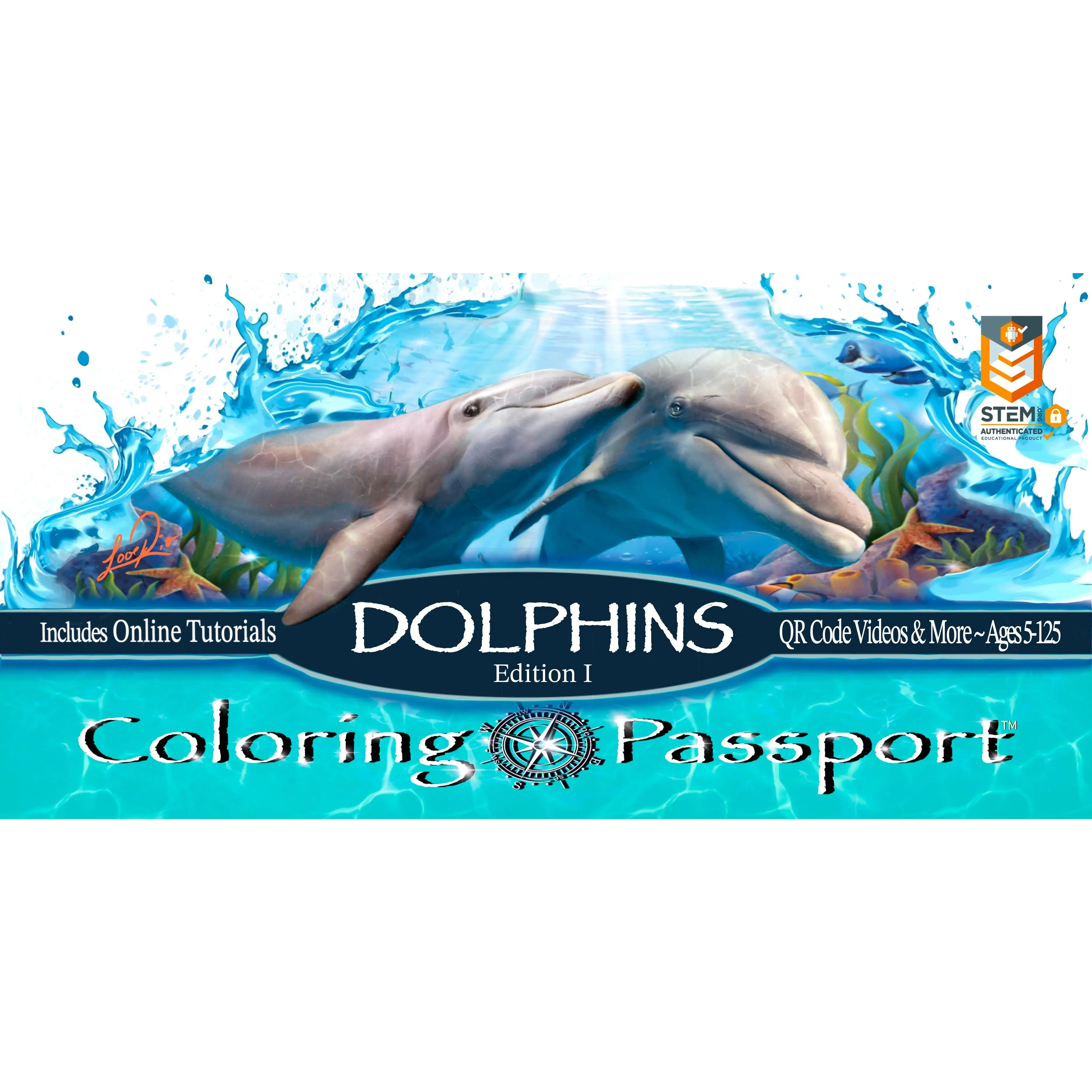 Coloring Passports Dolphins Edition 1