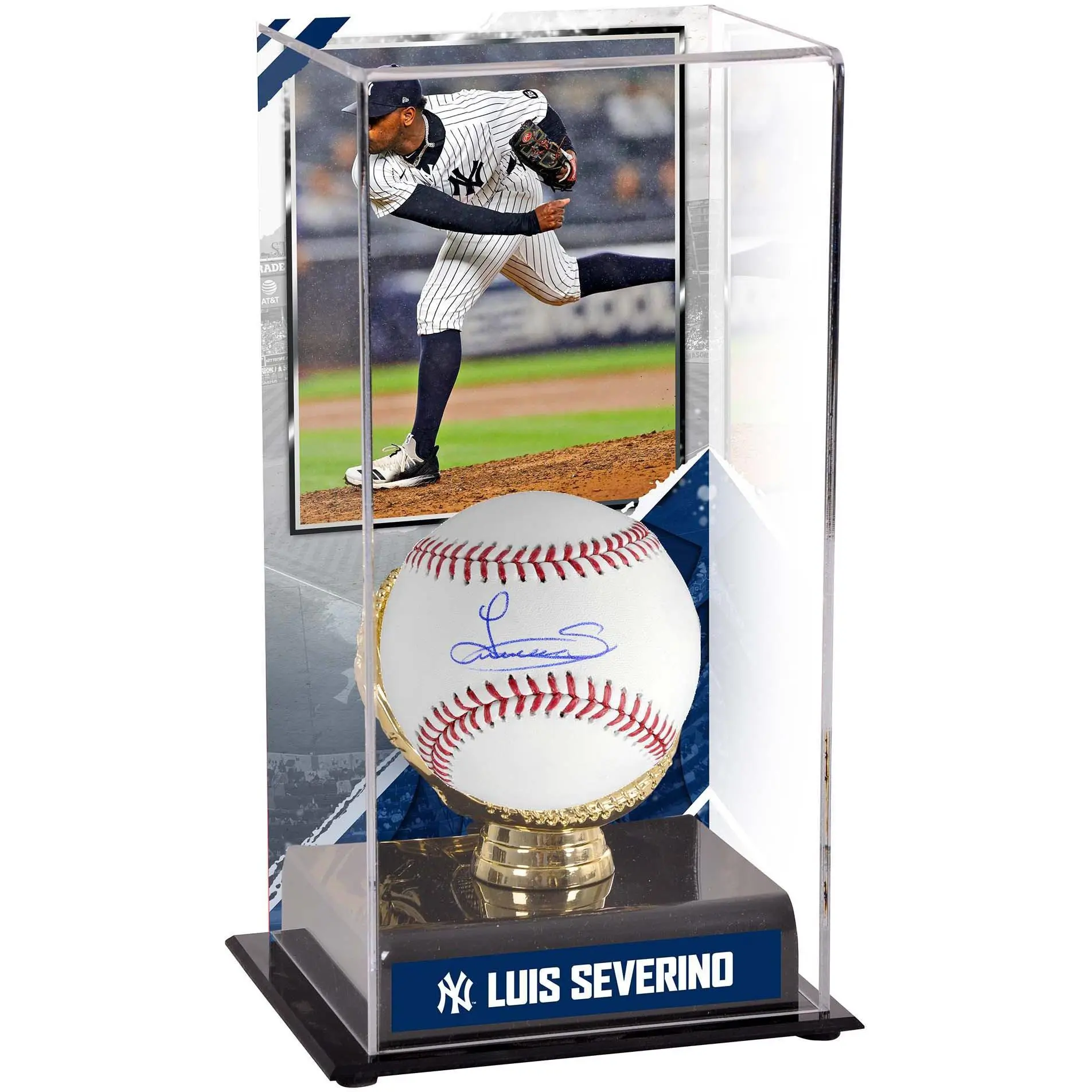 Luis Severino New York Yankees Autographed Baseball and Sublimated Baseball Display Case with Image - Fanatics Authentic Certified