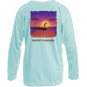 Grateful Angler Skeleton Anglers UV Shirt - Youth
